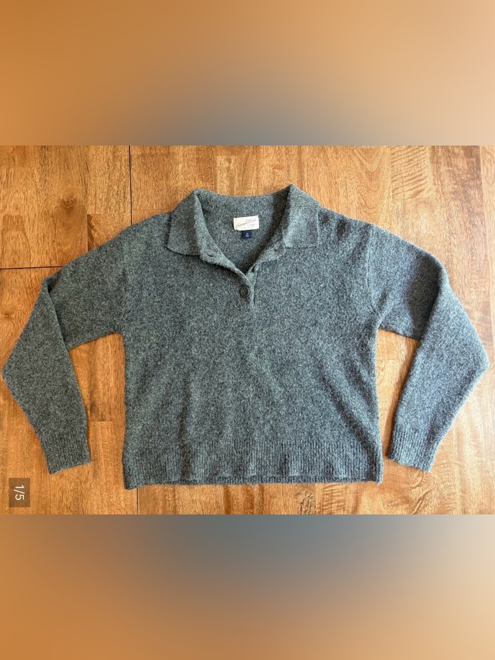 NEW! Universal Thread Boxy Relaxed-Fit Sweater Size XS Heather-Gray